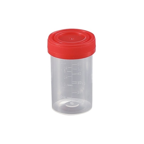 食品検体容器 60mL 赤 231402