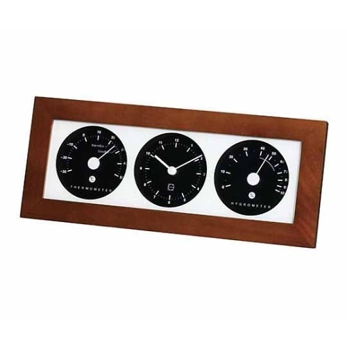 LV−4302リビ・ウッディ温湿クロック