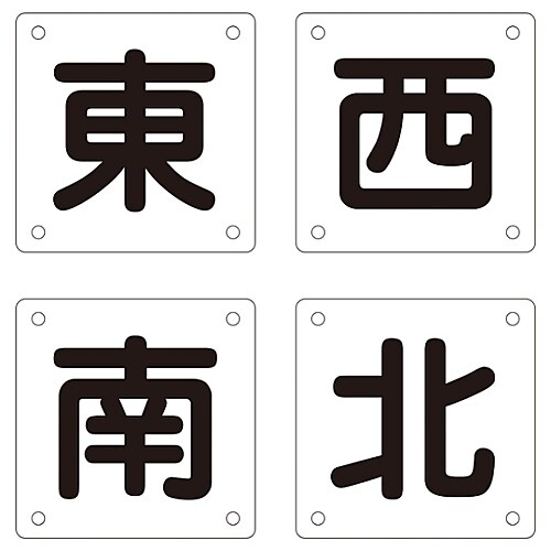 クレーン標識 「東 西 南 北」 クレーンB(小)