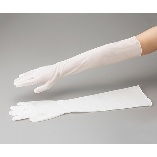 アズワン クリーンノールニトリルスーパーロング手袋 パウダーフリー ５０枚入 カウネット