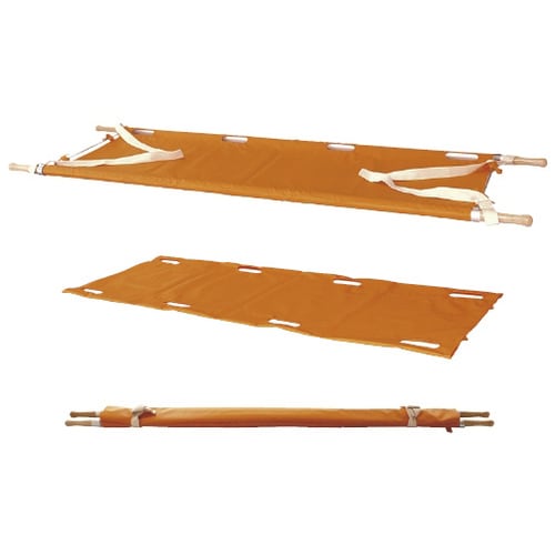 布担架兼用担架(アルミ製・ターポリン張) ブルー