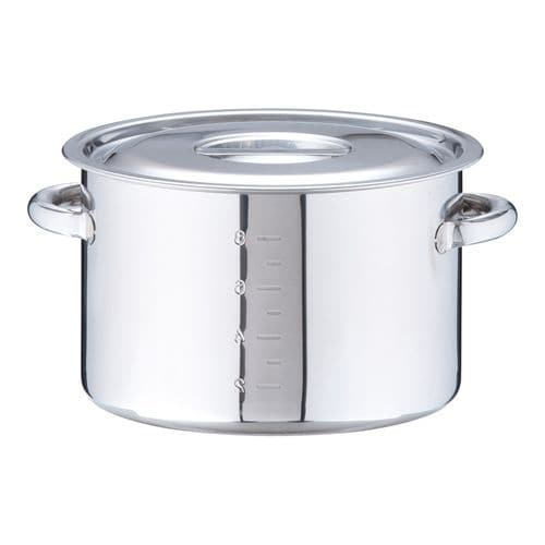 SA18−8 半寸胴鍋(目盛付) 27cm