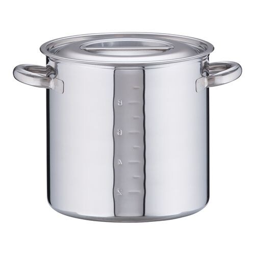 電磁モリブデン寸胴鍋 目盛付 24cm