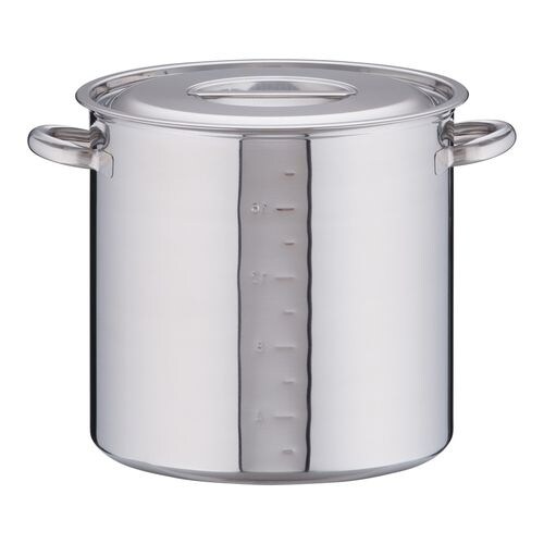 電磁モリブデン寸胴鍋 目盛付 30cm