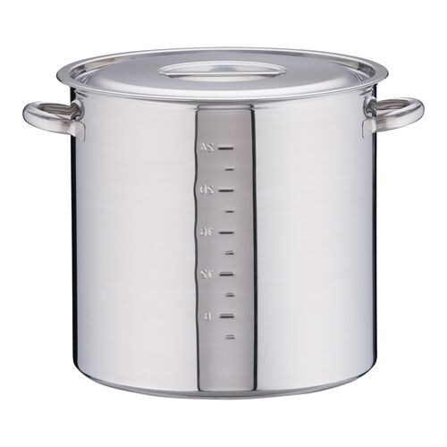 電磁モリブデン寸胴鍋 目盛付 33cm