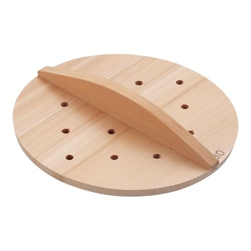 SA厚手サワラ穴明木蓋 30cm