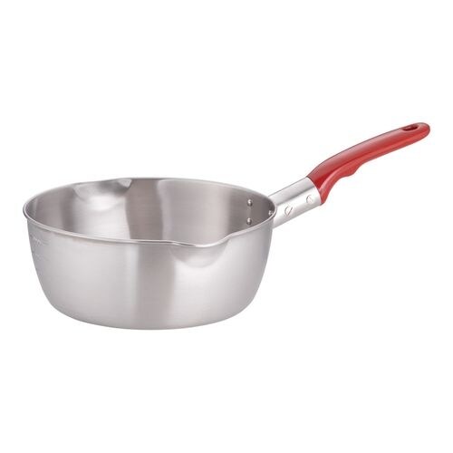 18−8プラ柄計量雪平鍋(両口・目盛付) 21cm