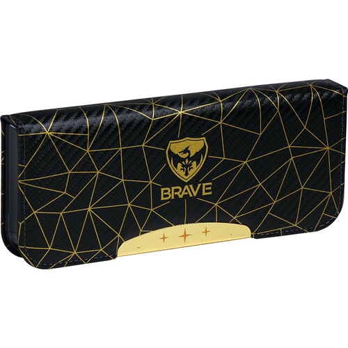 筆箱 両面 筆入 スリム アルロック ポリゴン 黒