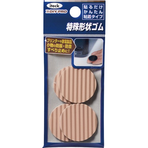 波ゴム 28丸×3mm 茶 4枚入 ×20