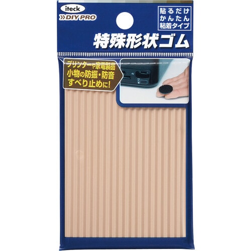 波ゴム 90×60×3mm 茶 ×15