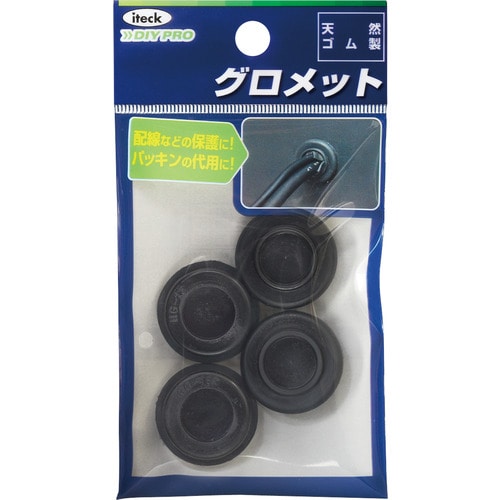 グロメット 天然ゴム25丸×9.5mm4個入×20