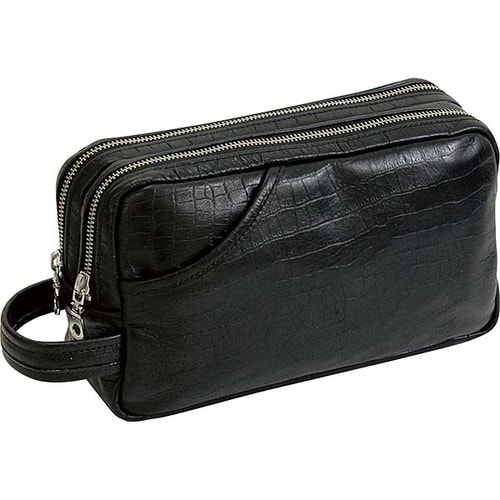 ナイルレザー ポーチ 豊岡製 ブラック