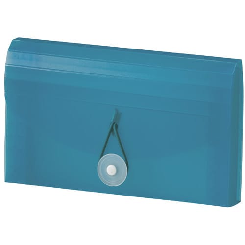 ドキュメントファイル クーポンサイズ ブルー ×5