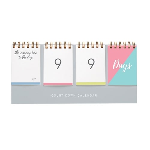 スタディプランナー カウントダウンカレンダー白×3