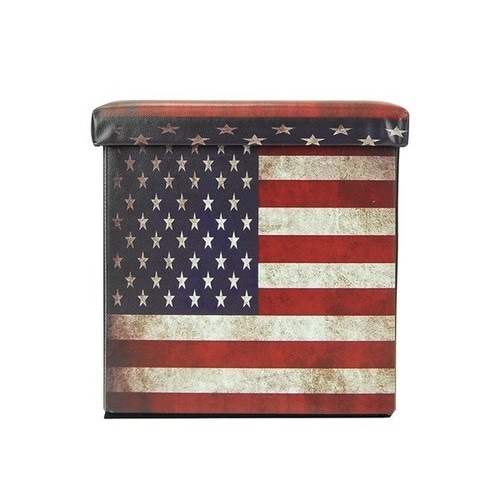 収納ボックス アメリカンスツール 星条旗