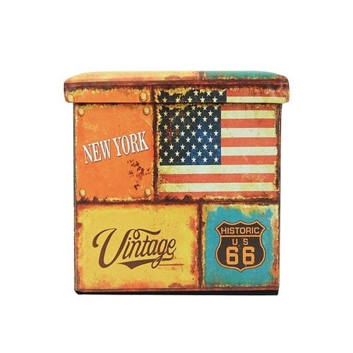 収納ボックス アメリカンスツール ヴィンテージ