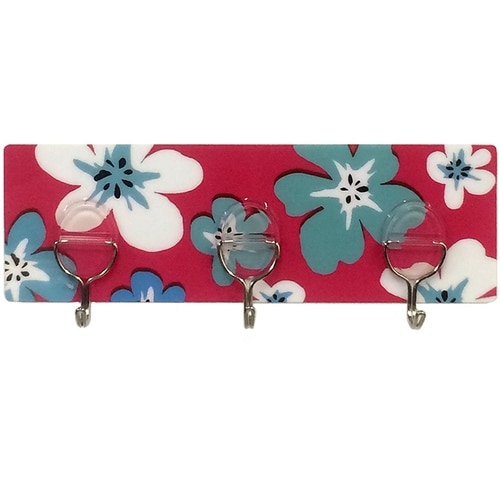 吸着シート3連フック フラワー