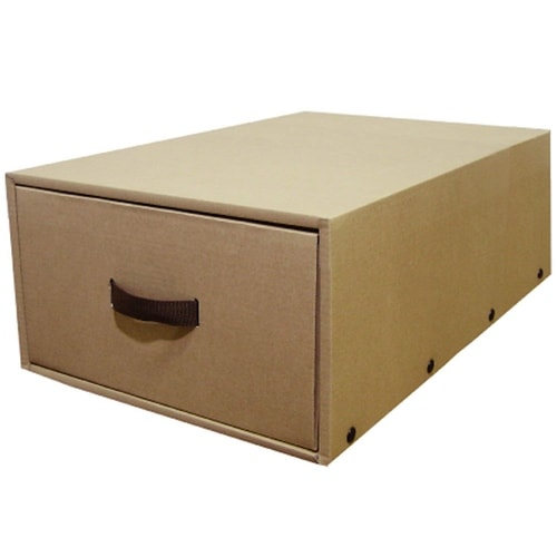 押入れ衣装ケース ダンボール収納 ナチュラル