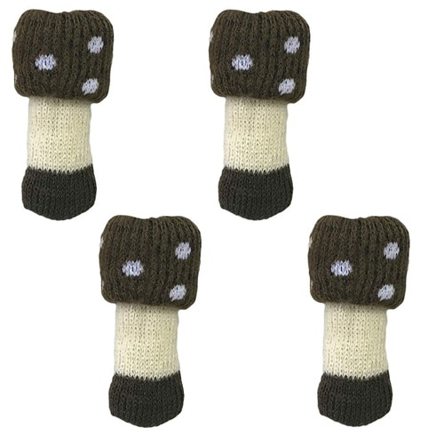 椅子脚カバー きのこ 4足入り クリイロタケ