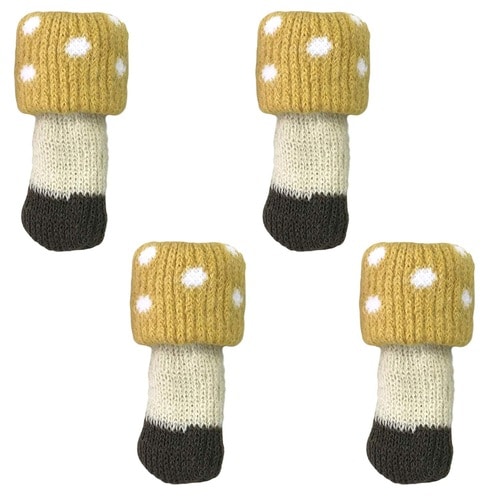 椅子脚カバー きのこ 4足入り カラシタケ