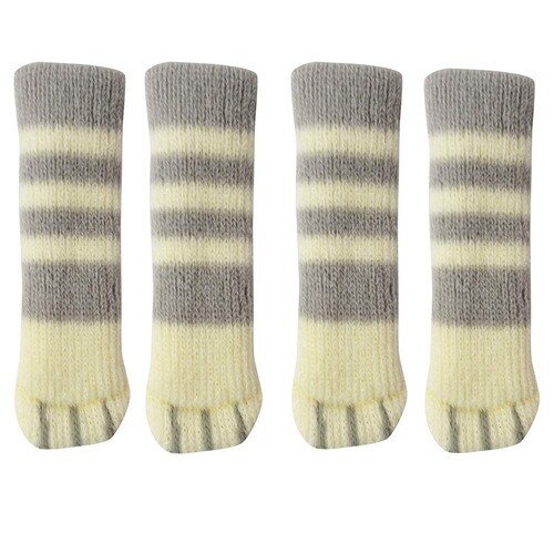 椅子脚カバーチェアソックス ねこ 4足入 さばとら