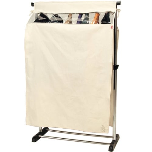 ハンガーラックカバー パイプ用 アイボリー