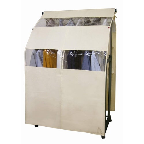 ハンガーラックカバー ダブル用 アイボリー