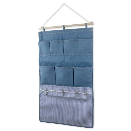 デニム クリップウォールポケット ライトブルー