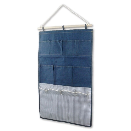 デニム クリップウォールポケット ネイビー