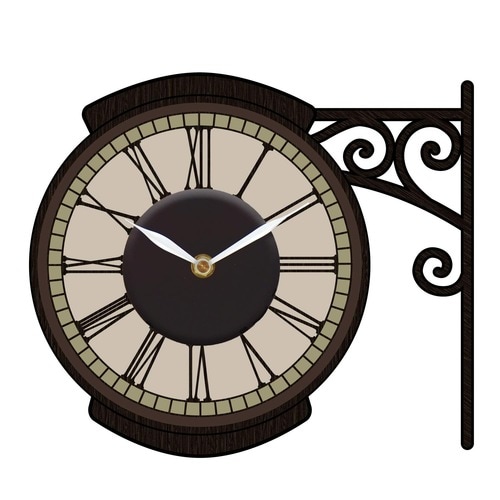 ウォールクロックステッカー2 ストリートクロック