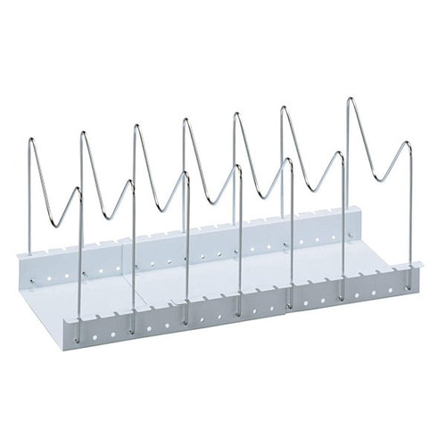 フライパン・鍋・ふた スタンド伸縮タイプ ホワイト