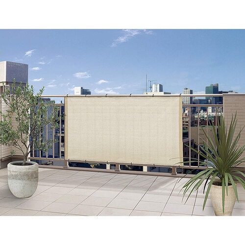 バルコニーシェード ベージュ 180x100cm