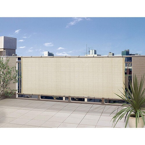 バルコニーシェード ベージュ 270x100cm