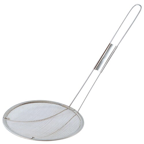 共柄プレス カス揚 荒目 12cm