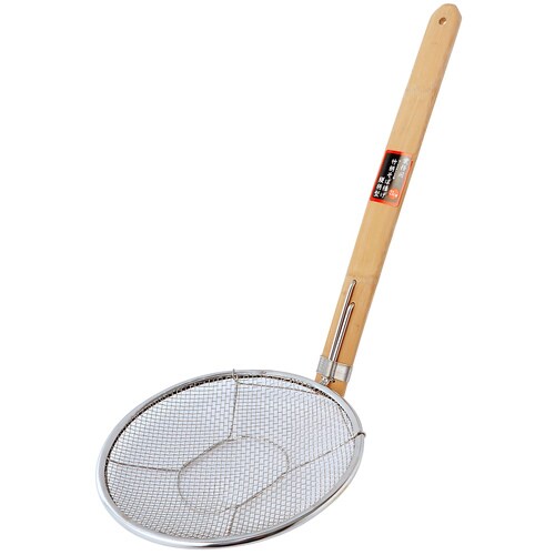 業務用 竹柄そば揚げ 縦柄L型 21cm