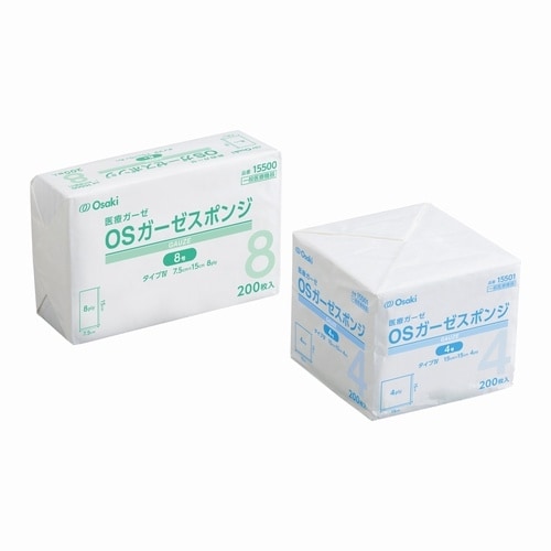 OSガーゼスポンジ 8号 200枚入