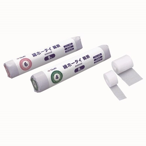 オオサキ綿ホータイ裁断 4裂 4巻入×2