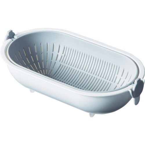 スピンホイールコランダーオーバル グレー