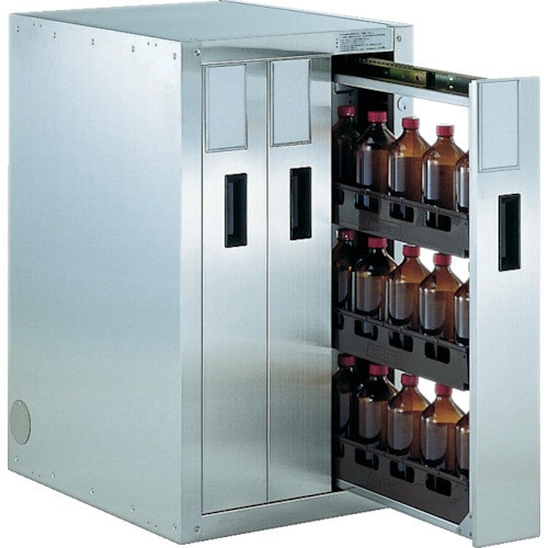 耐震薬品庫 458X600XH800 3列引出型