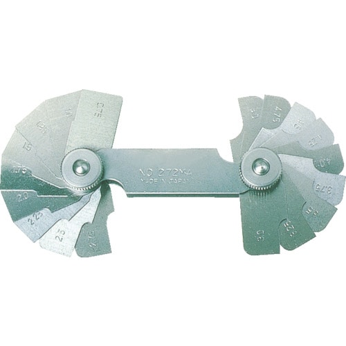 ラジアスゲージ 測定範囲0.75ー5.0 18枚組