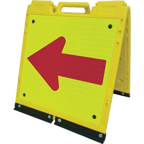 ソフトサインボードミニ蛍光黄色/赤プリズム反射