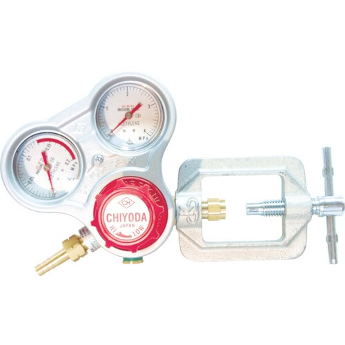 アセチレン用調整器スタウト乾式安全器内蔵型