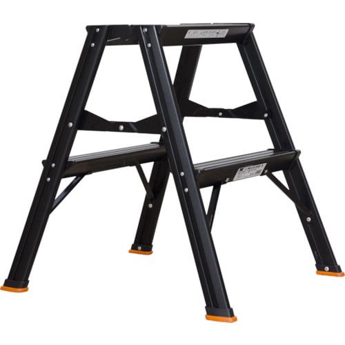 アルミ製踏台 2段 高強度型 黒