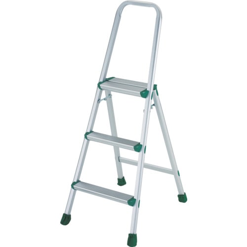アルミ製踏台 軽作業用・上枠・脚カバー付 3段