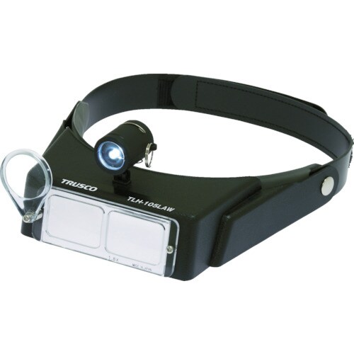 LEDライト付ヘッドルーペ