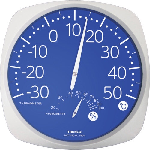 大型アナログ温湿度計