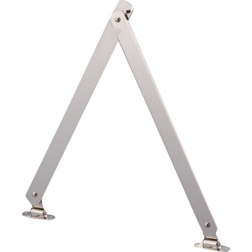 スチール製止付き平棒ステー 全長450mm 左用