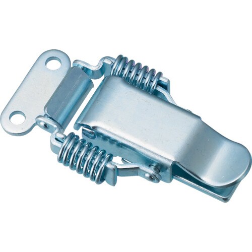 パッチン錠 ばねタイプ・スチール製 (2個入)