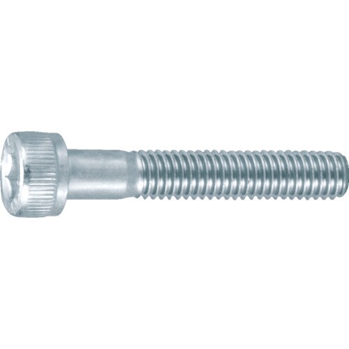 六角穴付ボルト三価 白 半ネジ サイズM10X55