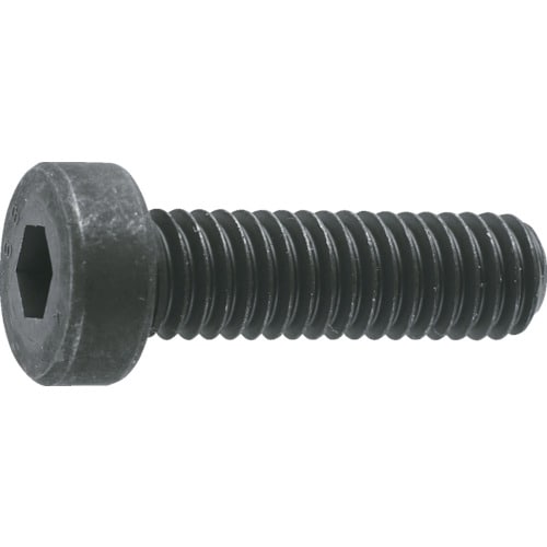 低頭六角穴付ボルト 黒染め半ネジ サイズM6X35